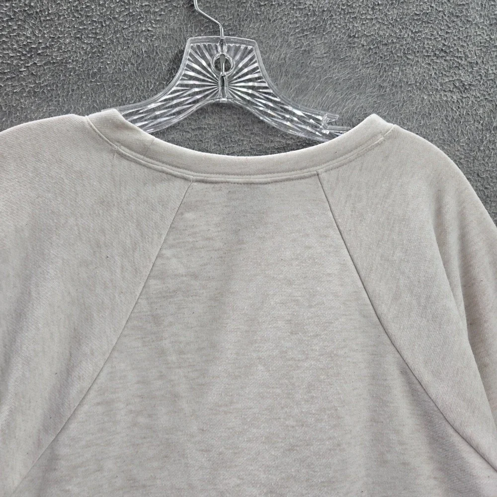 Nike Women Sweatshirt‎ XL White Center Swoosh Dri Fit Cropped Logo Pullover